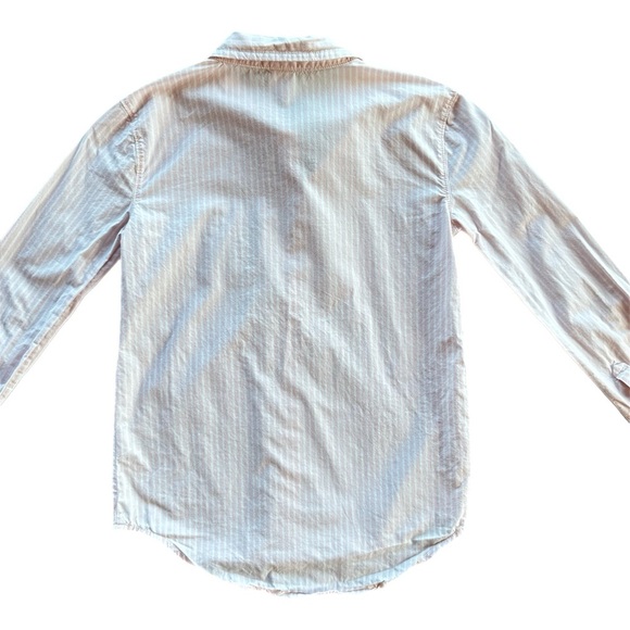 Carter’s Girls Pink Striped Unicorn Button Down Long Sleeve Shirt Size 8 - Picture 3 of 6